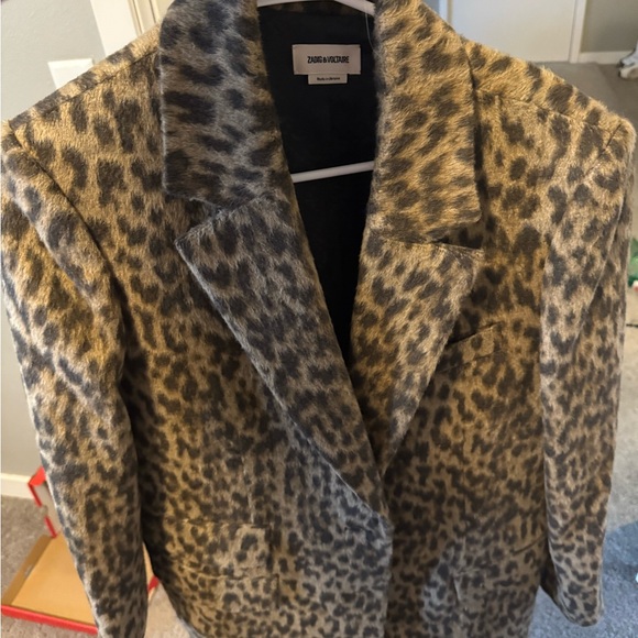 Zara Women’s Leopard Print Jacket - Picture 1 of 3